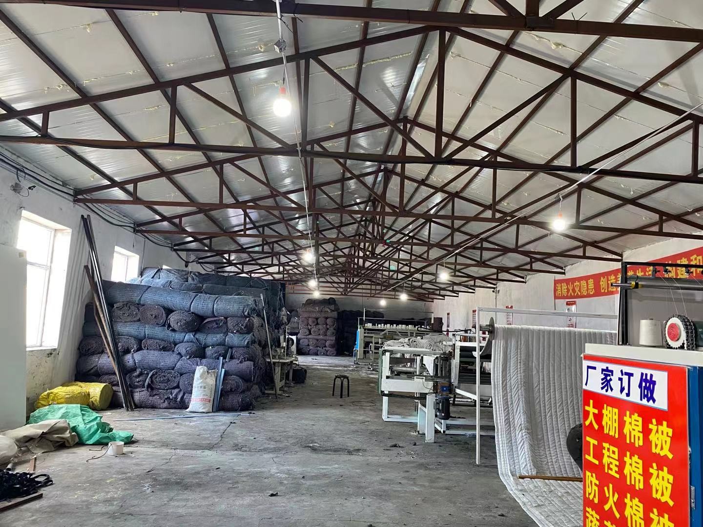 阳发大棚保温被生产车间